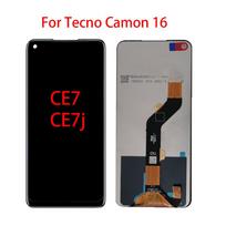 LCD ekranas Tecno Camon 16 CE7 CE7j LCD ekranas jutiklinis ekranas skaitmeninis keitiklis pilnas mazgas pakeitimas juoda