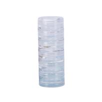 1PC PS Plastic Cosmetic Dispenser Cream Case Eyebrow Powder Eye Shadow Lotion Transparent white