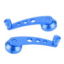 Universal Window Winder Glass Cranks Aluminum Alloy Riser Handle Car RefittingBlue mėlyna