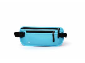 RFID Shielding Outdoor Sports Waist Bag for Travel Documents and Coins tamsiai mėlyna spalva