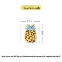 Minkšti magnetiniai šaldytuvo lipdukai, minkšti guminiai magnetai, stiprios traukos animacinių filmukų epoksidinės dervos magnetiniai lipdukai Pineapple