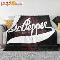 Trade Mark Dr Pepper Ultra-Soft Blanket Quilt Winter Sofa Cover Bed Covers 30x40in