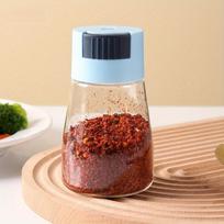 1PC Household Kitchen Seasoning Bottle Combination Set Press Quantitative Seasoning Bottle Set Household mėlyna