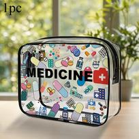 Medicininė kosmetinė krepšys moterims didelės talpos kelioninis organizatorius lengvai valomas tualeto reikmenų maišelis kasdieniam naudojimui kelionėms tualeto reikmenų kelioninis krepšys