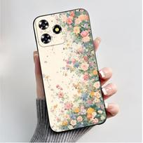 Phone Case For ZTE Blade A73 4G Soft Silicone Cover For ZTE Blade A73 4G Fashion Flower Case BladeA73 A 73 2023 Protector Shells ZTE Blade A73 4G