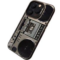 Retro Boombox Design Phone Case Compatible with Multiple Smartphone Models Durable Protective Cover with Precise Cutouts and Slim Fit One Size