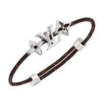 Louis Vuitton Iconic Classic Floral Pattern Bracelet Unisex Bracelet Brown Silver M4883Z Basic Packaging-Dust Bag+Box