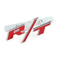 RKJ1 3D Metalinis Automobilio Priekinės Grotelių Ženkliuko Dekoracija Dodge RT R/T Emblemai RAM AVENGER CALIBER CARAVAN Challenger CHARGER DART DURANGO