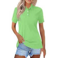 Women's Casual Short Sleeve Shirt, Classic Fit, Soft Cotton , , Perfect for Everyday Wear S