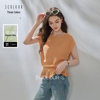 SanCai 2026 Summer Round Neck Short Sleeve Knit Pullover Top S