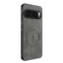 For Google Pixel 10 Pro Vintage Business Phone Case Cover Sheepskin Leather Magnetic Case Pixel 10 Pro XL Wireless Case Pixel 9A Google Pixel 10 pilka
