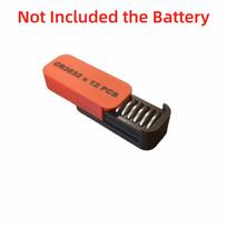 Portable 3D Printed CR2032 Battery Storage Case 12 Pcs Capacity Shockproof Design Battery Organizer Battery Holder Home Use