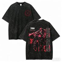 Doom Washed Tshirt Personality Clothes NewModel Anime Tshirt Year Round Clothing Streetwear Plus Size Unisex Hot Product Soft S įvairiaspalvis