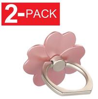 Versatile 2-pack Universal 360 Rotating Finger Ring Stand Holder For Cell Phone With Durable Materials And Secure Grip rožinio aukso spalvos