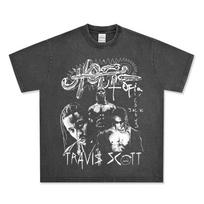 Travis Scott Retro Graphic Washed T-Shirt S įvairiaspalvis