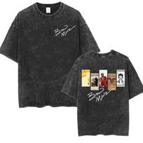 Bruno Mars Music Album 2026 Cover Vintage Washed T Shirts Men Women Fashion Hip Hop Style T-shirt Oversized Cotton Casual Tshirt S įvairiaspalvis