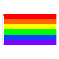 High Quality 3x5ft Polyester Rainbow Lesbian Bisexuals Gay Transgender Pride LGBT Flag Lesbian Transgender Bisexual Flags (as the picture,2x3FT(60x90CM))