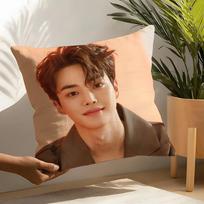 Popular Stars S-Song K-Kangs Pillow Case Home Living Room Decoration Linen Pillow Cases Cushion Cover Peach skin 18*18(CM)-1Pcs