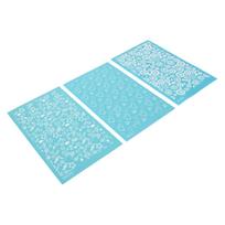 Polymer Clay Silk Screen Stencils DIY Reusable Silkscreen Print Kit for Jewelry Clay Earrings