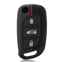 Citroen C2 C3 C4 C5 C6 C8 DS4, Peugeot 107 207 306 307 407 308 607 Silikoninis automobilio rakto dėklas Dangtelis Priedai juoda