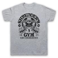 Teenage Mutant Ninja Turtles SHREDDER'S GYM Anime Printed Pattern T-shirt Men's and Women's Short Sleeved Men's Street Wear S