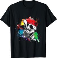 Graffiti Artist Gas Mask Spray Paint Graffiti Tag Rap Gift Unisex T-Shirt 2XL