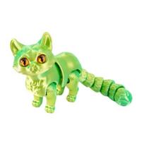 3D Spausdintas Katės Articulated Mielas Katės Fidget Žaislas Darbalaukio Augintinis Su Judamais Sąnariais Streso Atsarginis Žaislas Namų Biuro Stalui Klasės F green