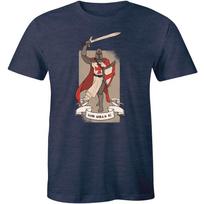 Deus Vult God Wills It T-shirt Skinhead Oxblood Punk Offensive Weapon Crusader Unisex T-Shirt XXXXL