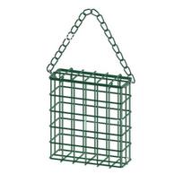 Suet Cage paukščių lesykla lauko sodo geležiniai narvai, kabantys suet lesykla Vienvietis siueto pyragas laukinių paukščių lesytuvas