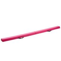 8FT Folding Balance Beam for Kids, 90.7 KG Stable Support Gymnastics Floor Beam with Non-Slip Mats, Gymnastics Training Equipment with Anti-Slip