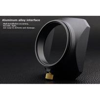 Camera Vintage Style Square Lens Hood Shade Metal Interface Mask Silver Black Light Shield Cover 37 39 40.5 43 46 49 52 55 58mm 37mm juoda
