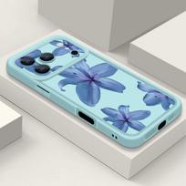 Blue Lily Pattern TPU Phone Case For iPhone 17 16e 15 16 Pro Max 14 16 Plus For iPhone Air 13 12 Pro Max 11 Soft Silicone Cover iPhone 15 Pro Max