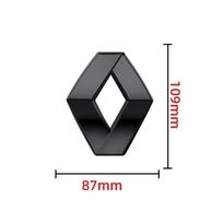 IRHQ6 For Renault Megane 2 3 Clio Duster Captur Logan Koleos Auto Accessories Car Front Hood Emblem Sticker Rear Trunk Badge ABS
