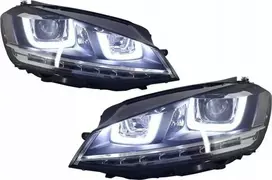 MTuning chromo halogeninių lempų rinkinys VW GOLF VII prieš veido patobulinimą 2013-2017 m.