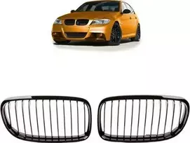 MTuning Sportinis grotelių viengubas briaunos Blizgus Juodas BMW 3 E90 E91 Facelift 2008-2011 m.