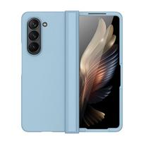 For Samsung Z Fold 6 Foldable Mobile Cover Skin Feeling Frosting Full Protection for Samsung Z Fold 4 5 Phone Case Opp Bag&For Galaxy Z Fold4 šviesiai mėlyna spalva