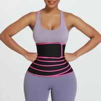 Custom High Compression Body Wrap Neoprene Waist Trainer Women Workout Trimmer Belt Tummy Wrap Waist Trainer for Women M black