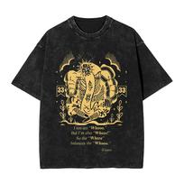 Clair Obscur Expedition 33 Washed T Shirts Streetwear Hip Hop Retro T-Shirts Tees Men Women Cotton Summer S