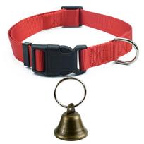 Livestock Collar Adjustable Nylon for Goats Sheep 1 Piece Long Lasting and Comfortable Animal Neck Strap for Farm Stable (Red,S) raudona