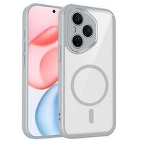 For Honor 400 Pro Magsafe Magnetic Wireless Charging Case Cover Honor 400 400 Pro Airbag Anti-Fall Acrylic Case Honor 600 Lite Honor 600 pilka