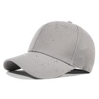 Fully Sealed Versatile Duck Tongue 6-Panel Baseball Cap Men Women Outdoor Sunshade Waterproof Hiking 100% Polyester One Size pilka spalva