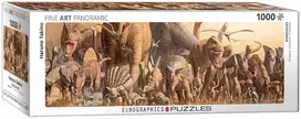 Eurographics Panoraminė dinozaurų dėlionė 1000 detalių – aukštos kokybės, 8+