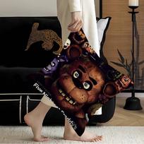 F-Fnaf Five-Nights-At-Freddys Maple Design Cushion Cover Happy Autumn Harvest Decor Holiday Decorati Pillow Cover Peach skin 18*18(CM)-1Pcs