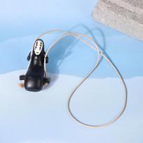 Spirited Away Faceless Man Swinging Car Pendant – TikTok Trendy Rearview Mirror Ornament 2.5 x 2.5 x 4.5 CM