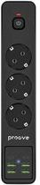 Proove maitinimo ilgintuvas 2m 3000W maitinimo lizdas P-03 (3xAC + 4xUSB + 2xType-C) juodos spalvos