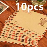 10 vnt. 9,7*7,5 cm Retro Populiarus Vokas Atvirukas Laiškas Patvarus Kraft Kanceliarinių prekių Laikymo Popierius Mokyklinės prekės