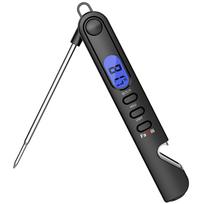 Thermopro Famili Digital Backlit Meat Thermometer, 3-in-1 Kitchen Thermometer with Flashlight and Bottle Opener for Grill Ovens