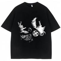 Popular Rapper Ken Carson Playboi Carti T Shirts Opium Destroy Lonely Gothic Punk T Shirt Short Sleeves Plus Size Loose soft tee S