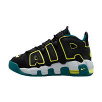 Nike Air More Uptempo Low 'Black Geode Teal' GS Sneakers DZ2809-001 38.5