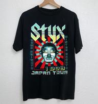 STYX 1983 Mister Roboto Juodi trumpomis rankovėmis medvilniniai marškinėliai Unisex T-shirt XL